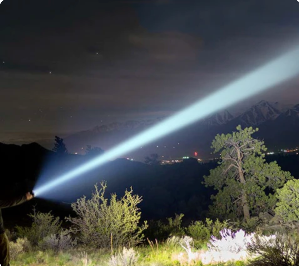 Super Bright White Laser Flashlight with Zoom