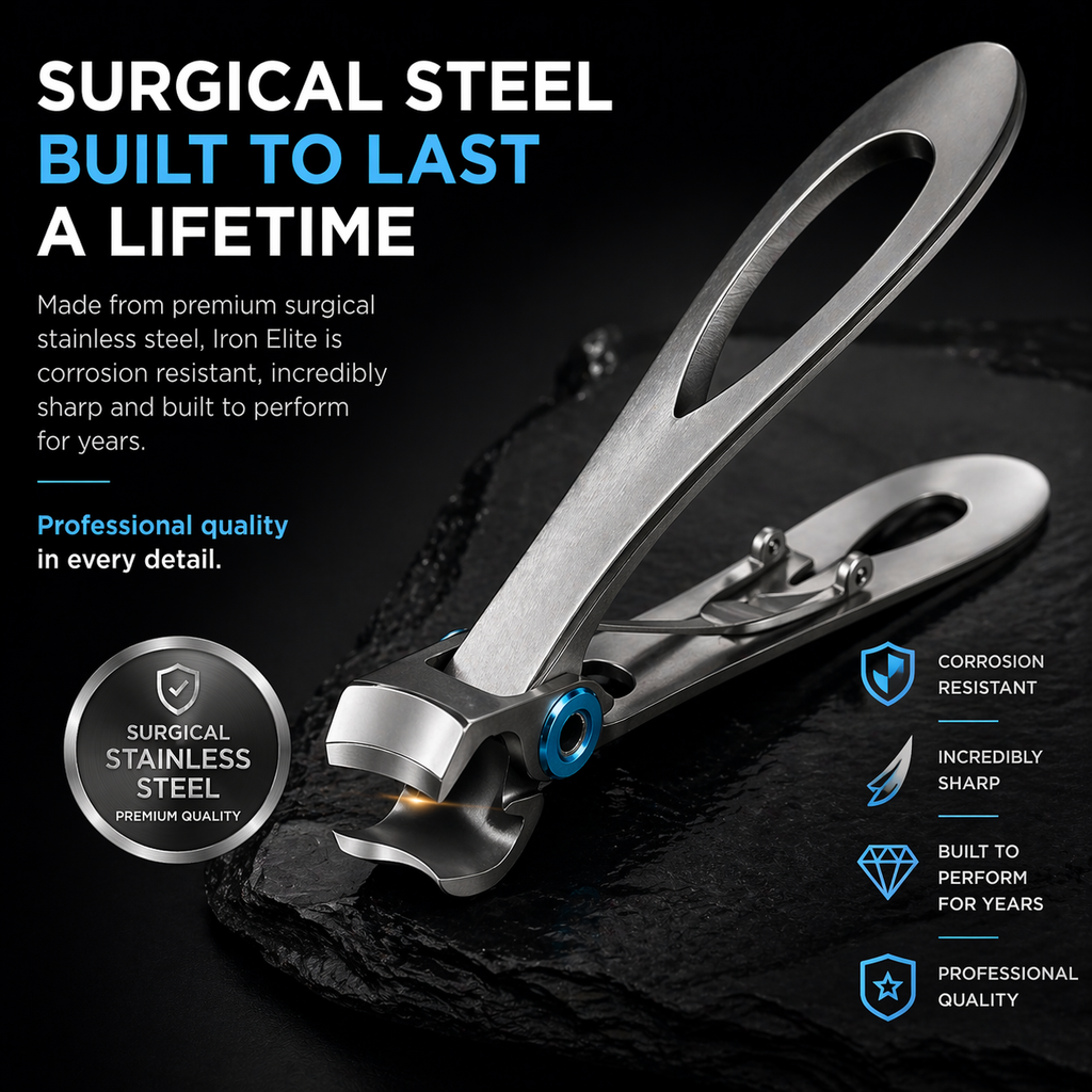 THE #1 PROFESSIONAL NAIL CLIPPER USED IN SALONS AND RECOMMENDED BY PODIATRISTS