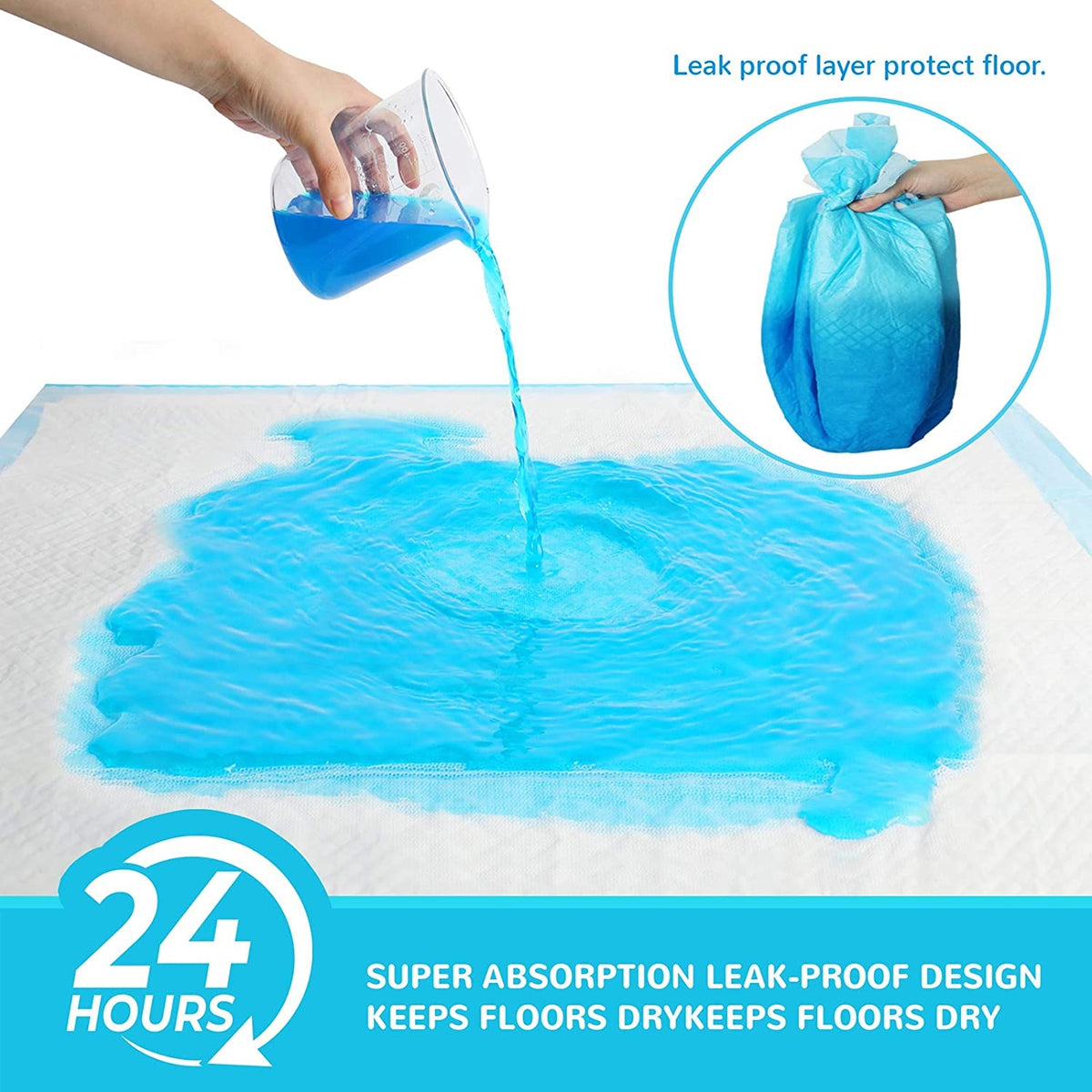 Ultra Absorbent Dog Training Pads – 40 Pack | 60 × 60 cm