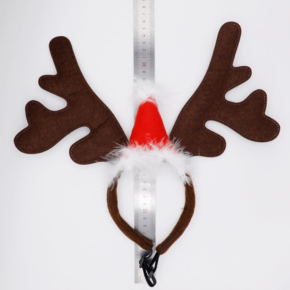 Christmas Reindeer Antler Headband for Dogs