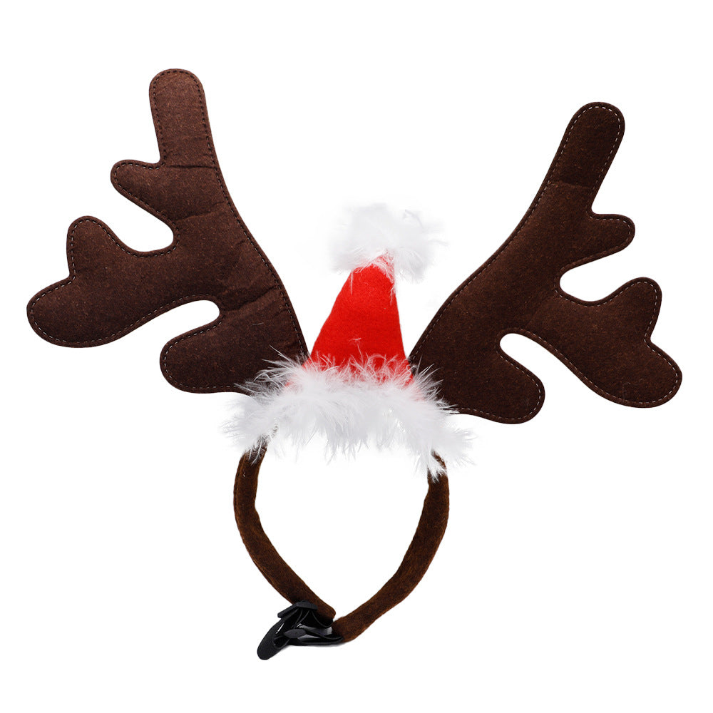Christmas Reindeer Antler Headband for Dogs