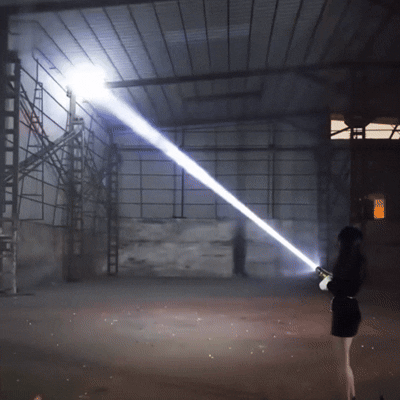Super Bright White Laser Flashlight with Zoom
